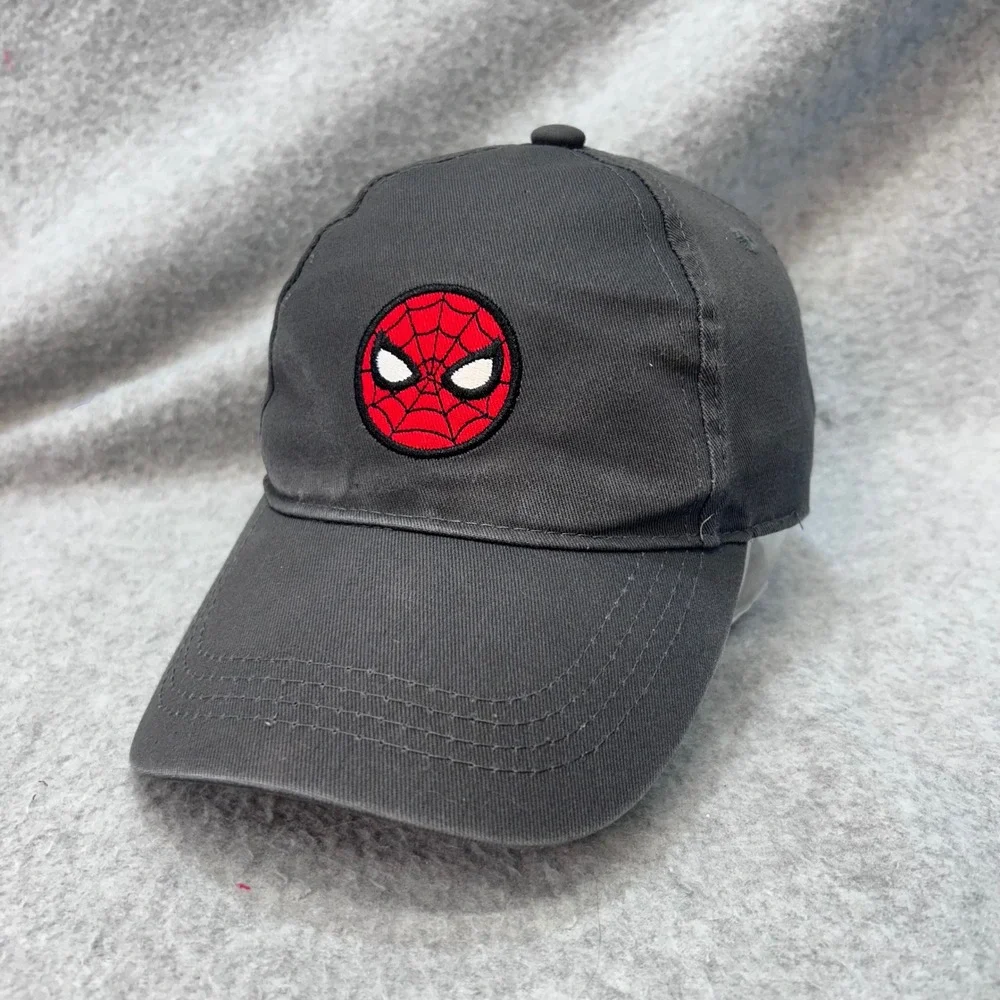 Spider-Man Kids Gray Marvel Baseball Hat Adjustable Snapback OSFM